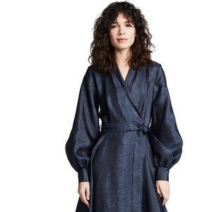 Stine Goya Niki Wrap Dress - Size small, Navy